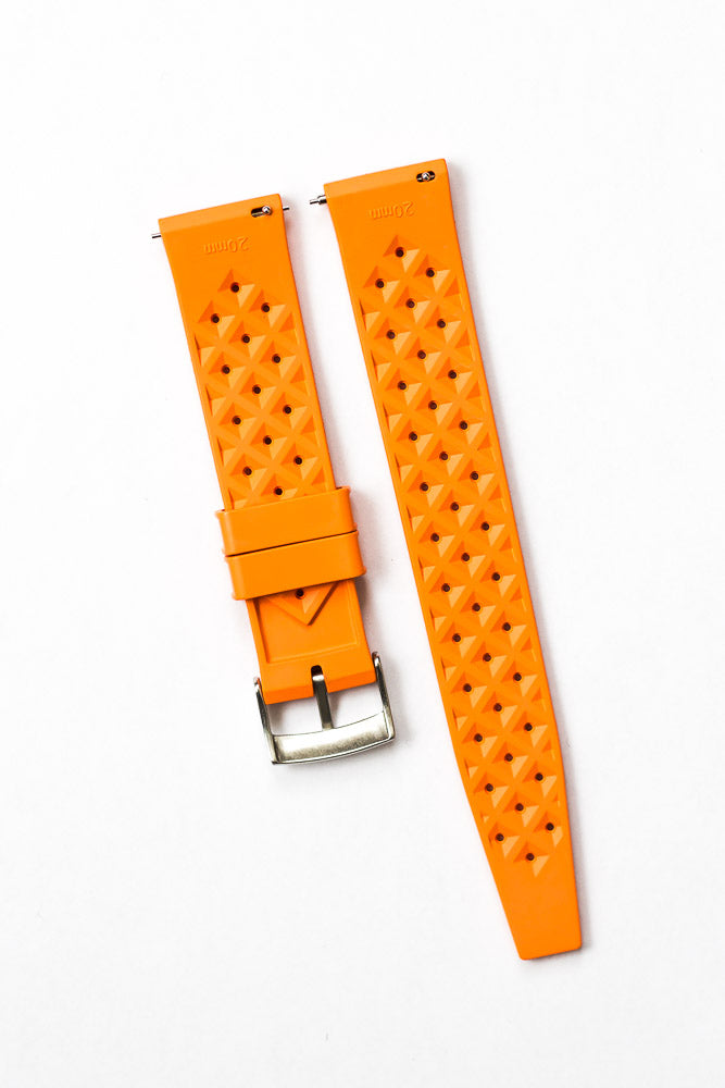 Kautschuk-Uhrenarmband in Orange