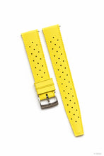 Laden Sie das Bild in den Galerie-Viewer, Kautschuk-Uhrenarmband in Gelb - "Tropical"-Style | 18mm, 20mm, 22mm - ZEIGR-Shop