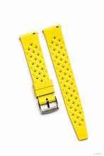 Laden Sie das Bild in den Galerie-Viewer, Kautschuk-Uhrenarmband in Gelb - "Tropical"-Style | 18mm, 20mm, 22mm - ZEIGR-Shop
