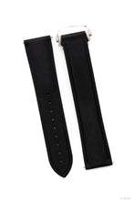 Laden Sie das Bild in den Galerie-Viewer, Uhrenarmband Faltschließe aus FKM-Kautschuk 20 mm &amp; 22 mm - Tesso Nero Schwarz