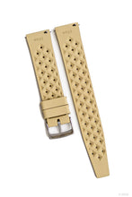 Laden Sie das Bild in den Galerie-Viewer, Kautschuk-Uhrenarmband &quot;Desert&quot; in Beige Khaki - Tropical-Style 20mm 22mm