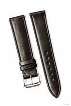 Laden Sie das Bild in den Galerie-Viewer, Uhrenarmband &quot;Merino&quot; aus weichem Lammleder | 20 mm | Schwarz | Quick Release