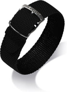 Eulit Perlonband Kristall | 20 mm & 18 mm | schwarz - ZEIGR-Shop