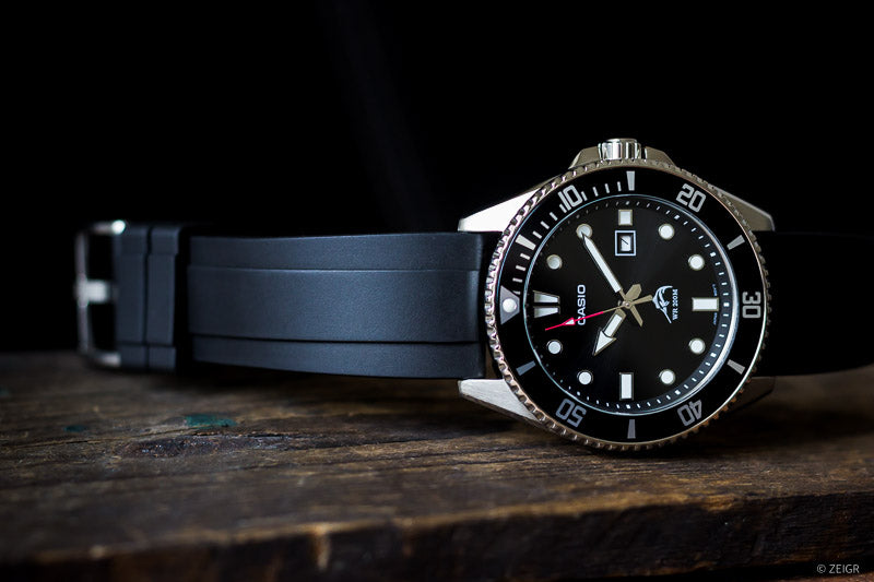 Kautschuk Uhrenarmband 22mm Uhren Armband Schwarz Uhren Armband