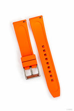 Laden Sie das Bild in den Galerie-Viewer, Kautschuk-Uhrenarmband &quot;Arched&quot; | Orange