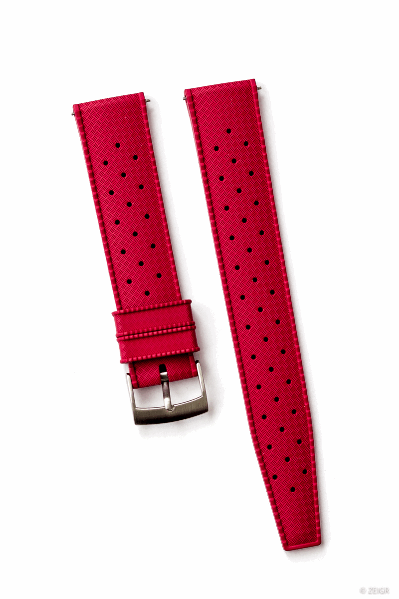 Kautschuk-Uhrenarmband in Rot