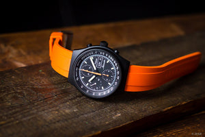 Kautschuk-Uhrenarmband "Arched" | Orange | 20 mm & 22 mm - ZEIGR-Shop