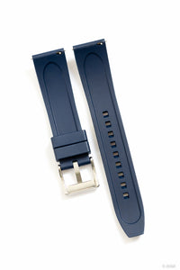 Kautschuk-Uhrenarmband "Arched" | Blau | 20 mm & 22 mm - ZEIGR-Shop