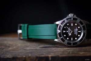 Kautschukband grün 20mm Rolex Sea-Dweller