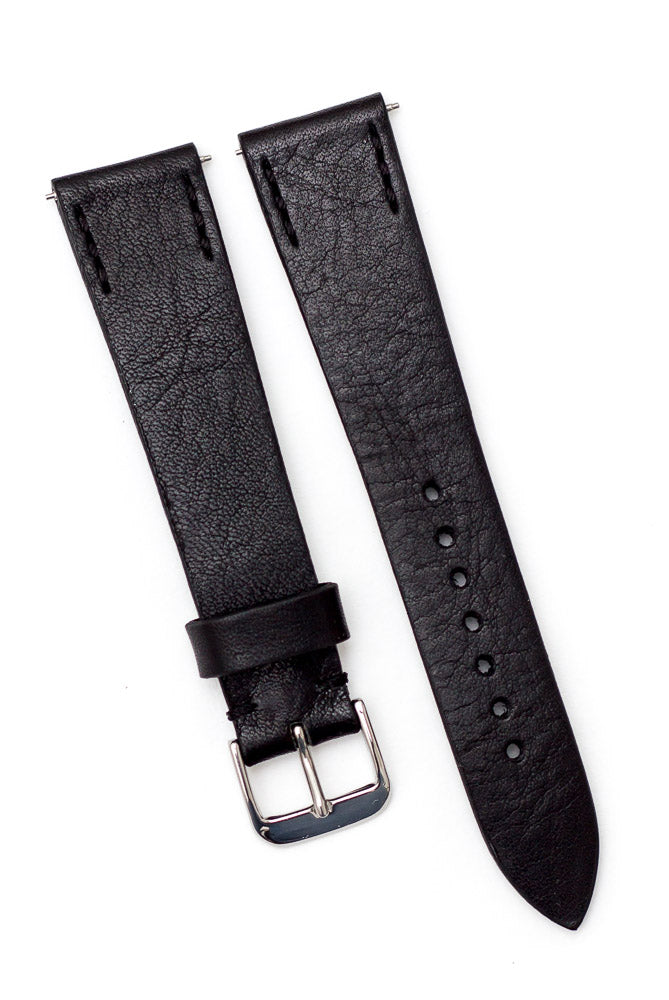 Uhrenarmband "All | Schwarz | 20 mm Vintage-Stil | Echtes Led – ZEIGR-Shop